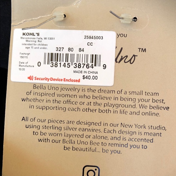 Silver Hoop Earrings - Picture 2 of 4